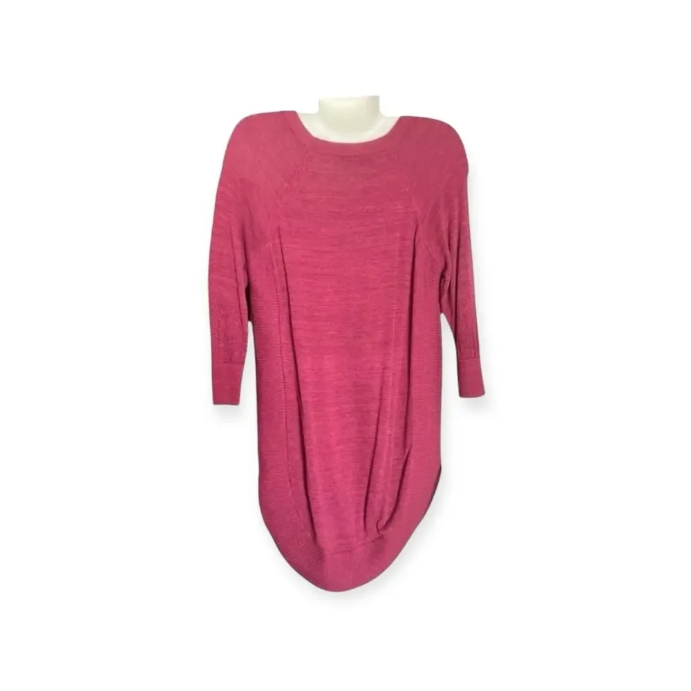 Maurices Women's Maroon 3/4 Sleeve Lightweight Knit Sweater | Plus Size 0 (14W) - Picture 2 of 9
